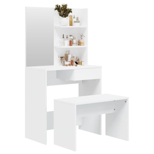 Dressing Table Set 74.5x40x141 cm – White