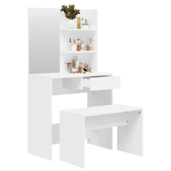 Dressing Table Set 74.5x40x141 cm – White