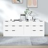 3 Piece Sideboards Engineered Wood – White