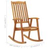 Rocking Chair Solid Acacia Wood – Brown
