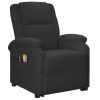 Electric Stand Up Massage Chair Faux Leather – Black