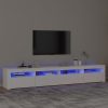 Altamonte TV Cabinet with LED Lights – 240x35x40 cm, White