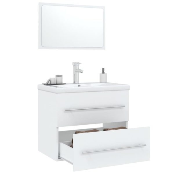 3 Piece Bathroom Furniture Set – White