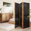 Ellicott Room Divider – 210×180 cm, Black