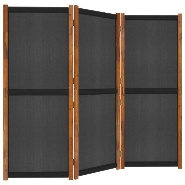 Ellicott Room Divider – 210×180 cm, Black