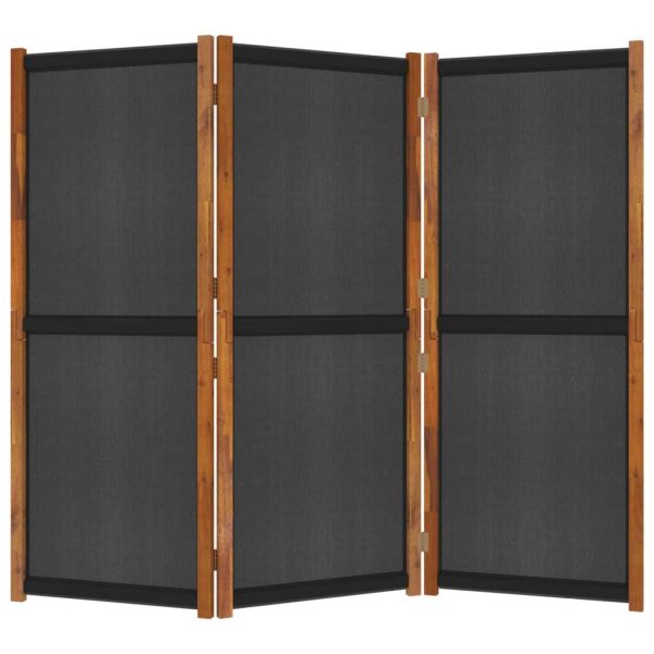 Ellicott Room Divider – 210×180 cm, Black