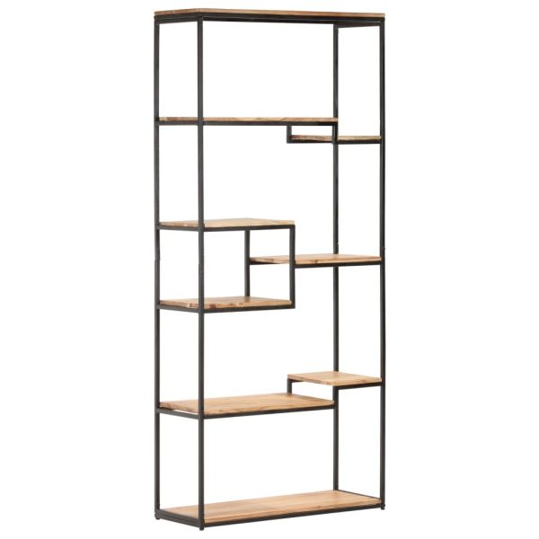 Bookcase 80x30x180 cm – Solid Acacia Wood