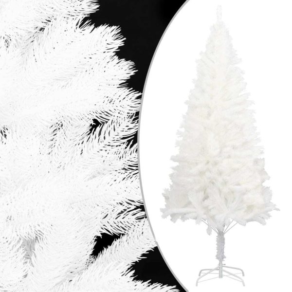 Artificial Christmas Tree Lifelike Needles White – 120×75 cm