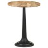 Bistro Table 60x60x77 cm – Round(Round Base), Rough Mango Wood