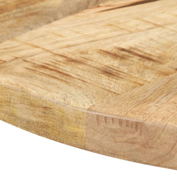 Bistro Table 60x60x77 cm – Round(Round Base), Rough Mango Wood