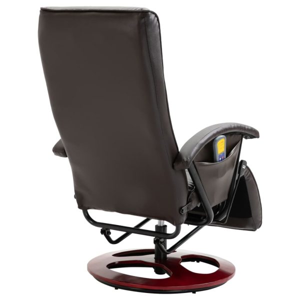 Massage Chair Faux Leather – Brown