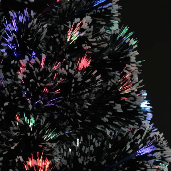 Christmas Tree with LEDs Green and White Fibre Optic – 120×60 cm