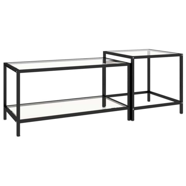 Tea Tables 2 pcs Tempered Glass