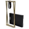 Folding Table 48x34x61 cm MDF – Gold and Black