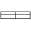 Bozeman TV Cabinet Transparent Tempered Glass – 160x40x40.5 cm, Black