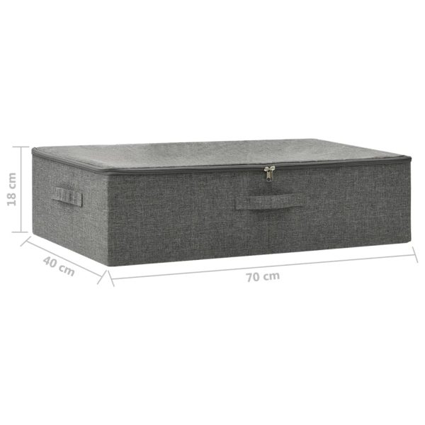 Storage Box Fabric 70x40x18 cm – Anthracite, 1