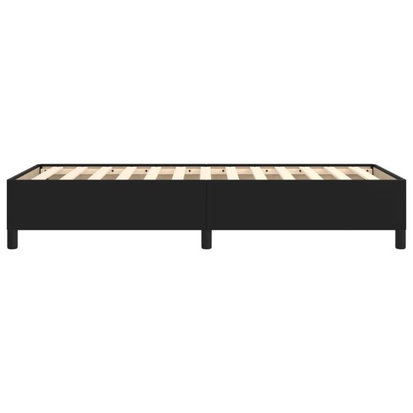 Bed Frame Black Faux Leather – KING SINGLE