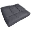 Upholstered Seat Cushion – 60x60x10 cm, Dark Grey