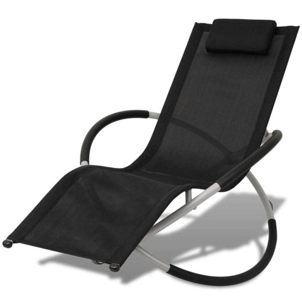 Outdoor Geometrical Sun Lounger Steel and