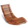 Rocking Sun Lounger Acacia Wood – 1