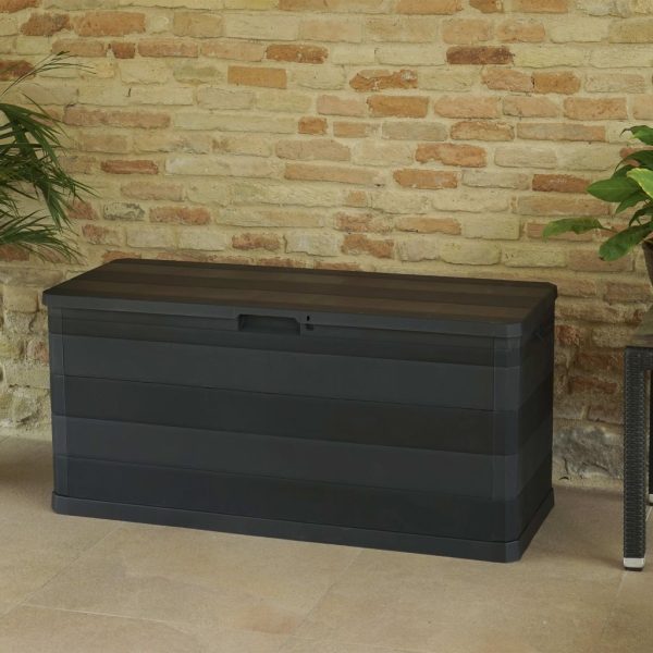 Garden Storage Box 117x45x56 cm – Black