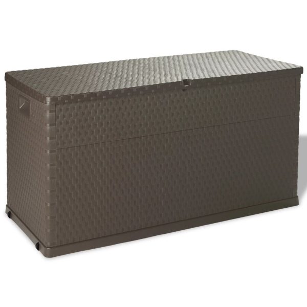 Garden Storage Box 120x56x63 cm PP Rattan