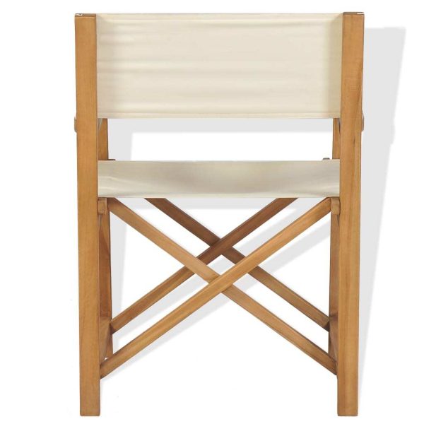 Folding Director’s Chair Solid Teak Wood