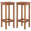 Bar Chairs Solid Acacia Wood – 2