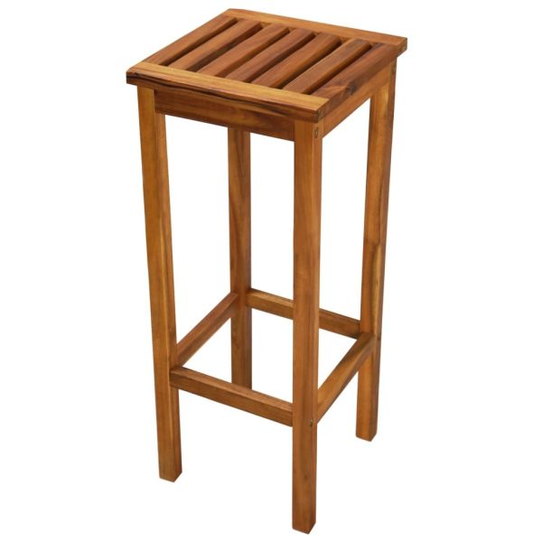 Bar Chairs Solid Acacia Wood – 2