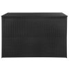 Garden Storage Box 150x100x100 cm Poly Rattan – Black