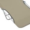 Folding Sun Loungers 2 pcs Steel and Fabric – Taupe