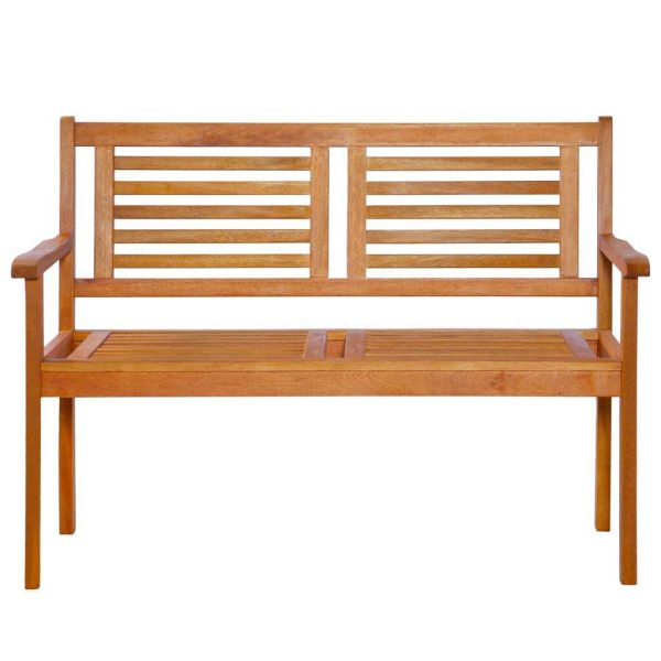 2-Seater Garden Bench Solid Eucalyptus Wood