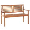 2-Seater Garden Bench Solid Eucalyptus Wood – 120x60x89 cm