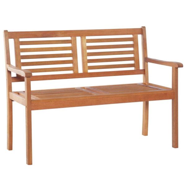 2-Seater Garden Bench Solid Eucalyptus Wood