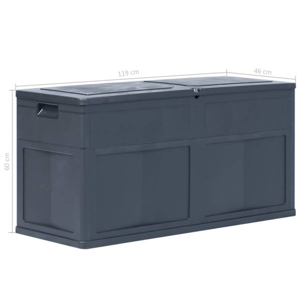 Garden Storage Box 320 L – Black