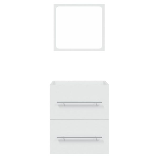 Bathroom Cabinet with Mirror 41×38.5×48 cm – White