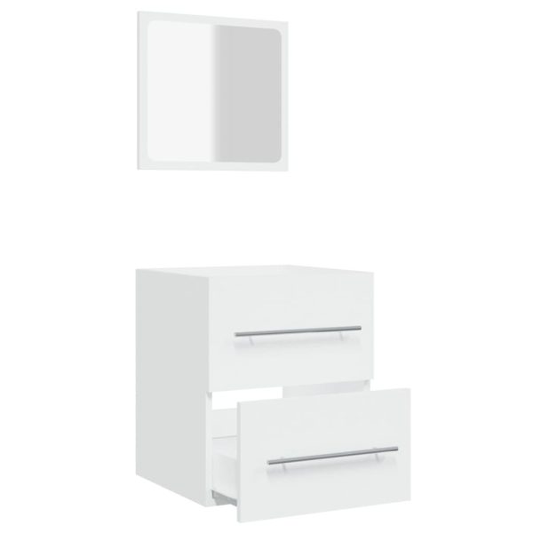 Bathroom Cabinet with Mirror 41×38.5×48 cm – White