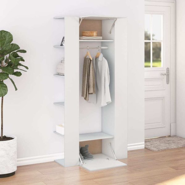 Hallway Cabinet 97.5x37x99 cm Engineered Wood – White