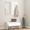 Hallway Furniture Set Engineered Wood – White