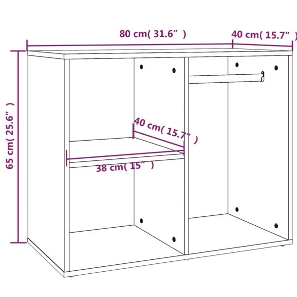 Dressing Cabinet 80x40x65 cm Engineered Wood – Sonoma oak