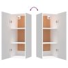 Hanging Wall Cabinet 34.5x34x90 cm Engineered Wood – White