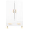 Highboard 70x31x115 cm Engineered Wood – High Gloss White