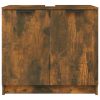 Bathroom Cabinet 64.5×33.5×59 cm Engineered Wood – Smoked Oak
