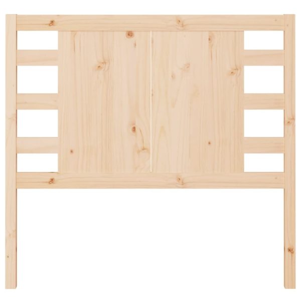 Headboard Solid Wood Pine – 96x4x100 cm, Brown