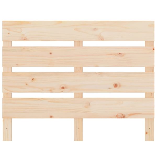 Headboard Solid Wood Pine – 100x3x80 cm, Brown