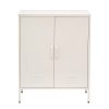 Buffet Sideboard Locker Metal Storage Cabinet – SWEETHEART – White