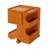 Harrisonburg Replica Boby Trolley Storage 3 Tier Drawer Cart Shelf Mobile – Orange