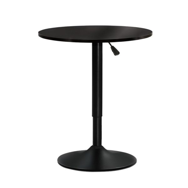 Bar Table Kitchen Tables Swivel Round Metal – Black