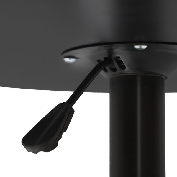 Bar Table Kitchen Tables Swivel Round Metal – Black
