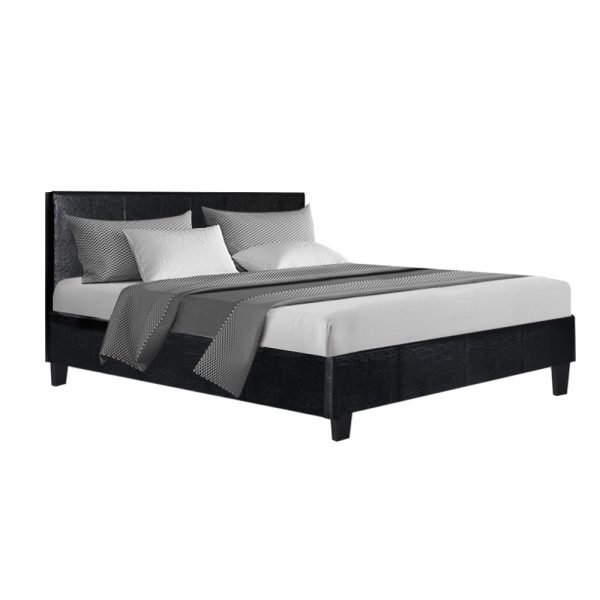 Nurom Bed Frame Fabric – DOUBLE, Black